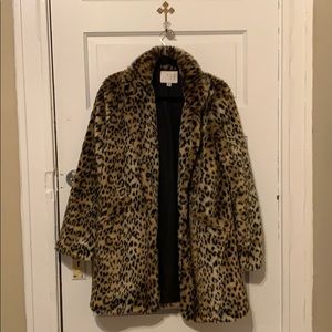 Leopard Faux Fur Coat